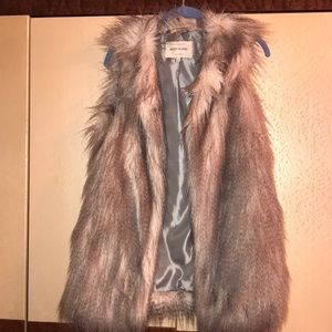 Faux fur vest